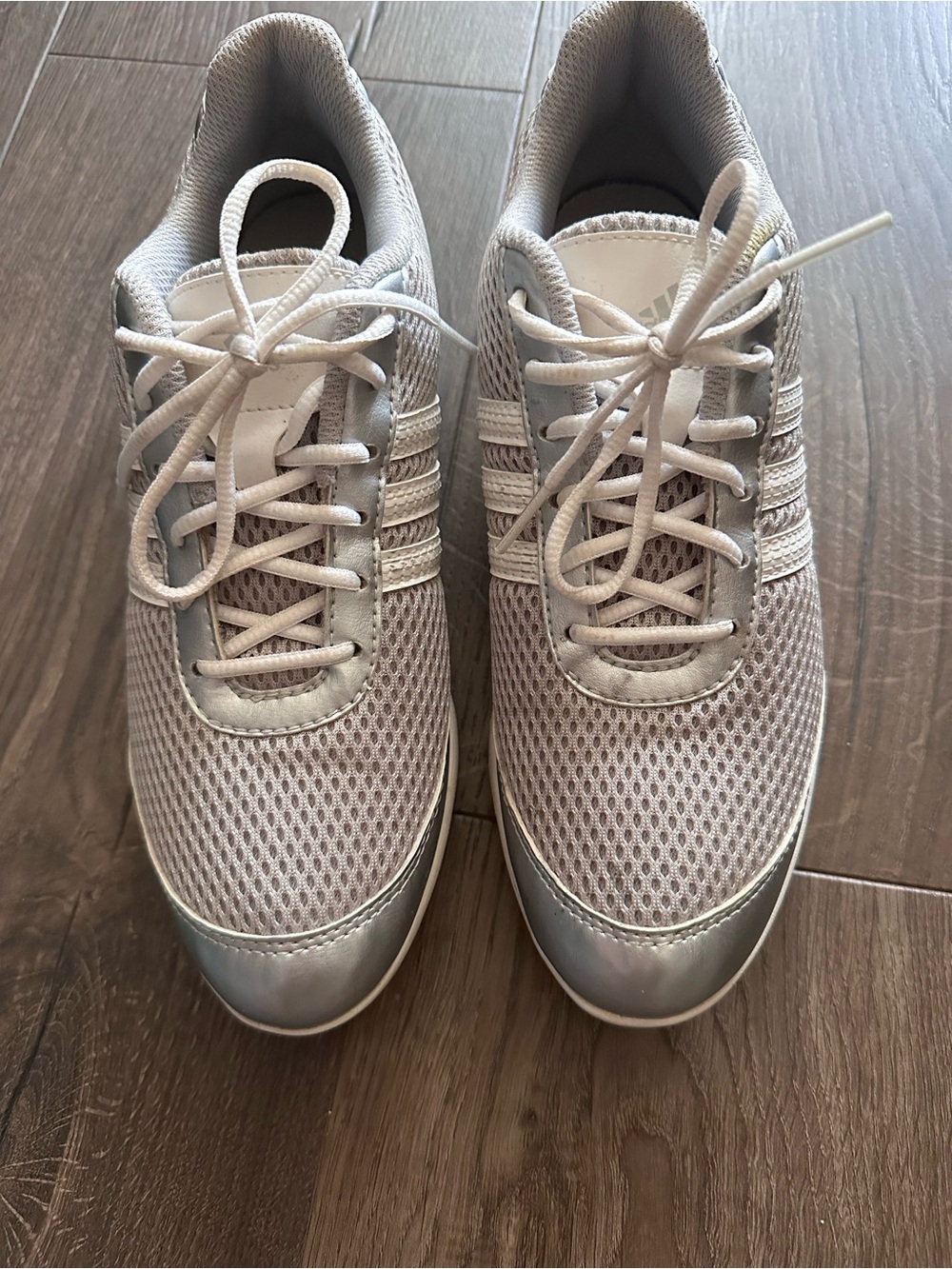 Adidas Women's Silver Mesh Golf Shoes